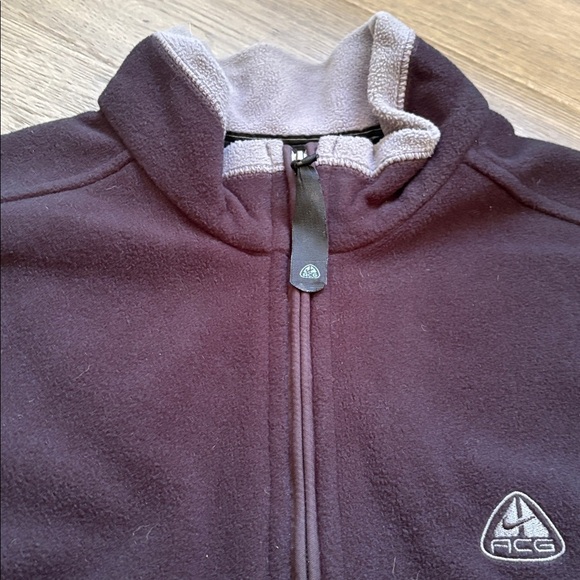 Nike ACG | Vintage Black Fleece Vest Therma Layer 2 Size Large - Picture 5 of 15